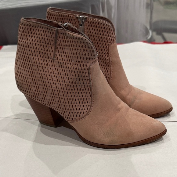 Frye Shoes - Frye Two-Tone blush Ankle Booties